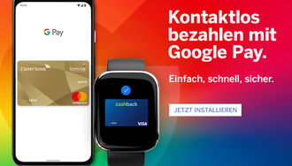 Swisscard-Kreditkarten neu mit Google Pay