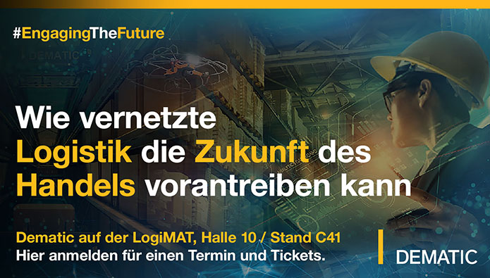 Dematic auf der LogiMAT, Halle 10 / C41