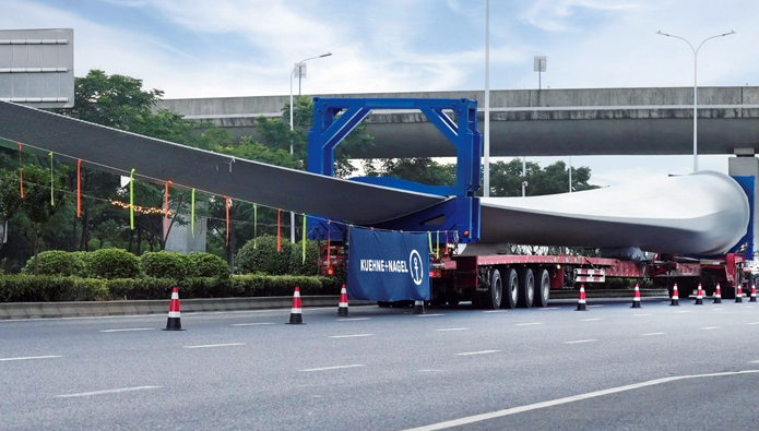 Kühne + Nagel transportiert Ausrüstung für Windkraft